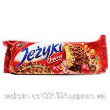 Печиво Goplana Jezyki Cherry (з вишнею), 140 г