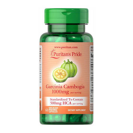 Жирозрошувач Puritan's Pride Garcinia Cambogia 60 капсул, фото 2