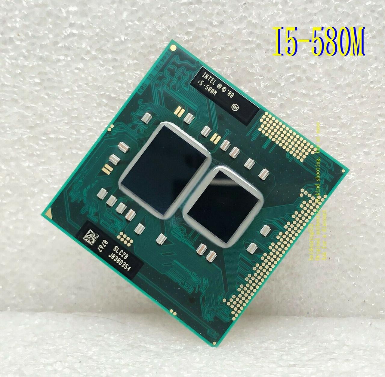 Intel Core i5-580M процесор для ноутбука на HM55 HM57 PM55 QM57 SLC28 3.33GHz/3M/35W Socket G1 rPGA988A