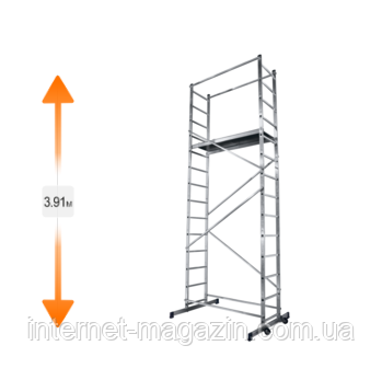 Вежа-тура будівельна алюмінієва робоча висота 5.0 (м)