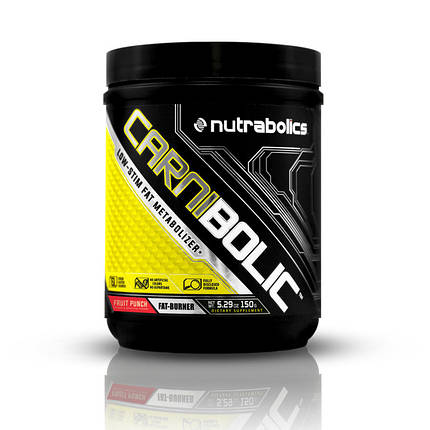 Л-карнітин NutraBolics Carnibolic 150 г L-carnitine Кращий жіроспалювач для жінок і чоловіків, фото 2