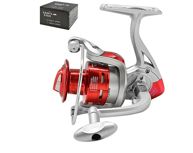 Котушка рибальська Sams Fish 3000 5BB SF23969 з металевої шпулей, фото 1