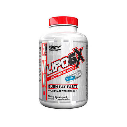 Жироспалювач Nutrex Lipo 6X BaSix series 120 капс, фото 2