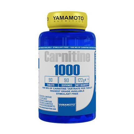 L-карнітин Yamamoto Carnitine 1000 90 таб, фото 2