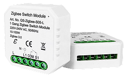 Розумний вимикач Tervix Pro Line ZigBee Switch (1 клавіша), без нуля