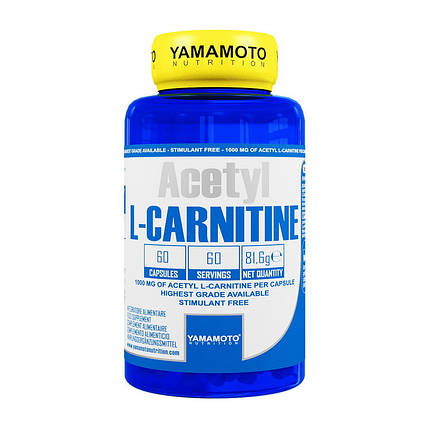 Жіросжігателя Yamamoto nutrition Acetyl L-Carnitine 60 капс, фото 2
