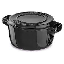 Каструля чавунна KitchenAid 3.77 л чорна KCPI40CROB, фото 1