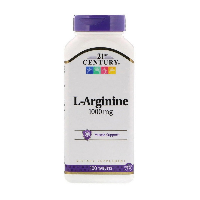 Аргінін 21st Century L-Arginine 1000 mg 100 таб