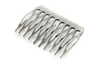 Основа для гребінця Антична 10 зубчиків 54х39 мм 8 шт. Платина