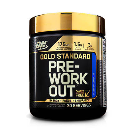 Предтренировочний комплекс Optimum Pre - Workout gold standard 300 г, фото 2