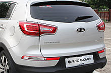 Хром накладки на стопи KIA Sportage 2010-2015 (Autoclover B683)