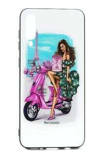 Накладка Glass+TPU design by girls для Xiaomi Mi 9 SE (Ксиоми Ми 9 СЕ)