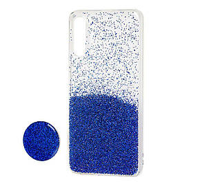 Чохол силіконовий Fashion popsoket для Xiaomi Mi 9 SE sky blue (Ксіомі Мі 9 СЕ)