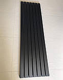 Радіатор дизайнерський вертикальний LIVORNO 7/1600 Чорний матовий 1600*476, фото 2