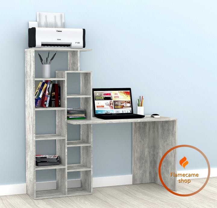 Компьютерный стол с 10 ячейками из ДСП. Код: LG-14-3192