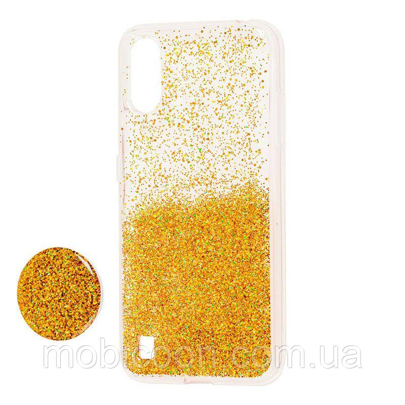 Чохол силіконовий Fashion popsoket для Xiaomi Mi 9 SE yellow (Ксіомі Мі 9 СЕ)
