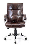 Офісне крісло Richman Арізона Хром кожзам коричневий, фото 2