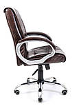 Офісне крісло Richman Арізона Хром кожзам коричневий, фото 3