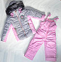 Дитячий зимовий комбінезон на дівчинку 2-5 років зимові костюми дитячі, фото 10