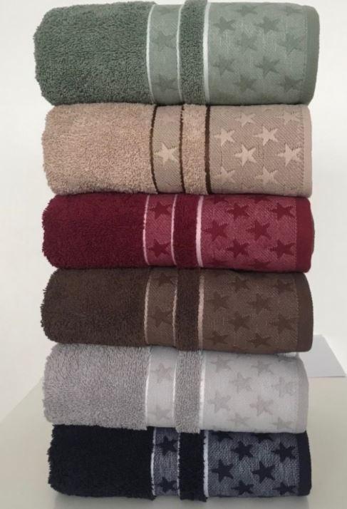 Рушник банний 6 штук Cestepe VIP Cotton 70x140 см, 2642_star_(yildiz)