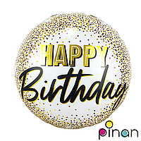 Фольгована куля 18' Pinan Happy Birthday, 45 см