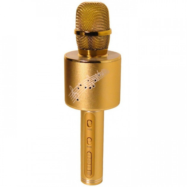 Бездротовий Bluetooth мікрофон для караоке YS66 з мембраною низьких частот Golden (2_009500)