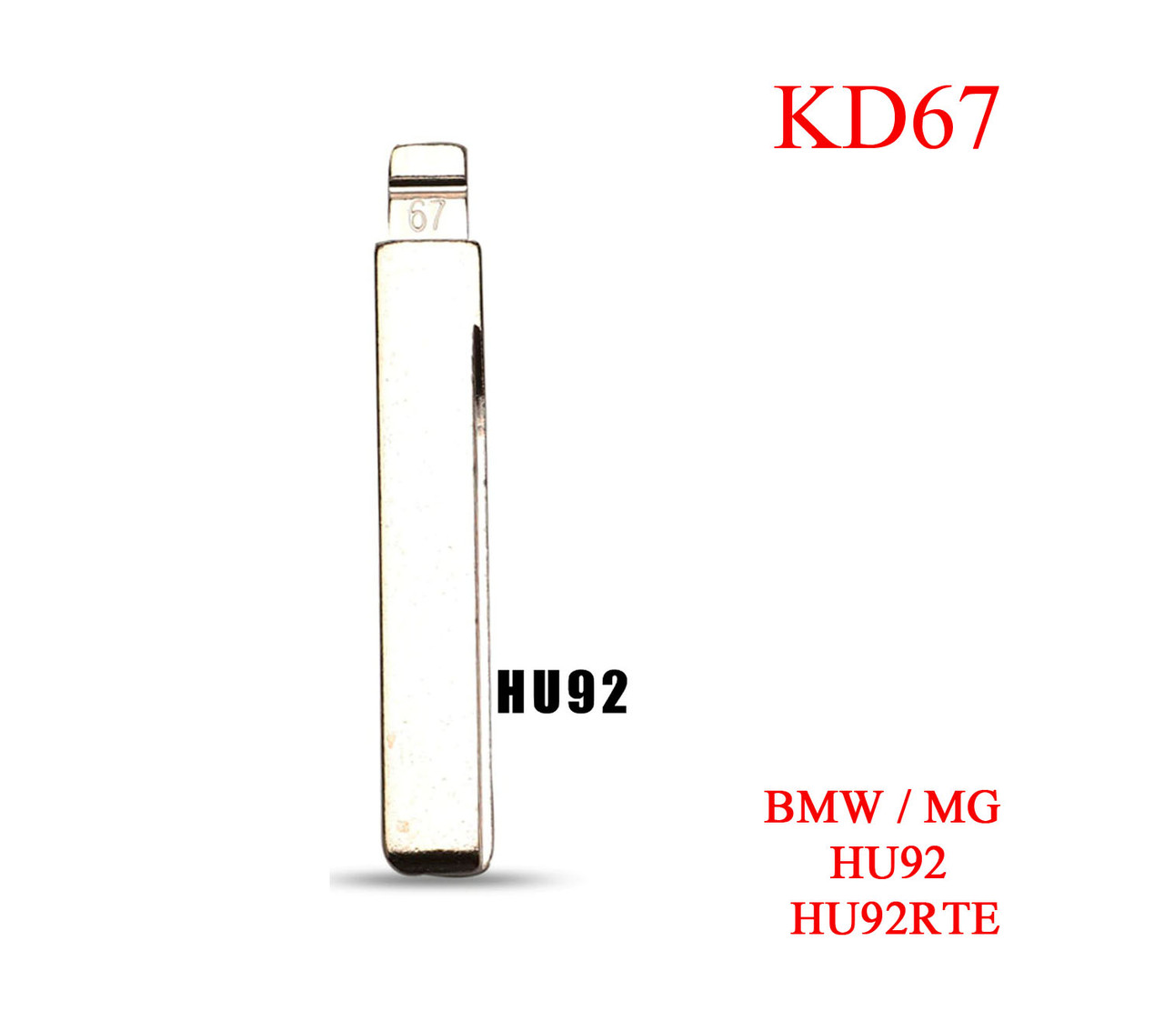 Keydiy жало викидне лезо ключа BMW MG HU92 HU92RTE No 67 KD Remote Key NO.67