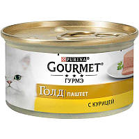 Консервированный корм Gourmet Gold Purina для котов - паштет Гурмет Голд с курицей ,85 г