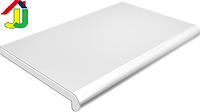 Подоконник Plastolit Белый Глянец 100 мм термостойкое покрытие, влагостойкий, устойчивый к царапинам, для окон
