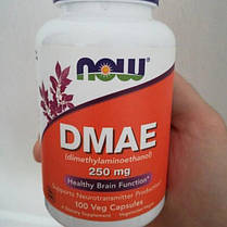 Дмае NOW DMAE 250 мг 100 капс, фото 3