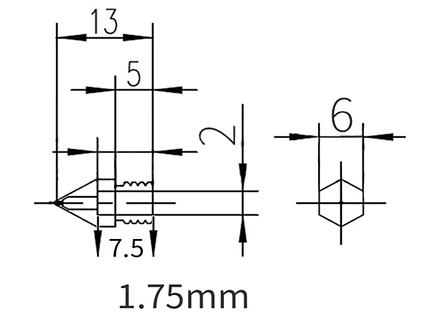 Nozzle Creality сопло 0.5 мм, фото 2