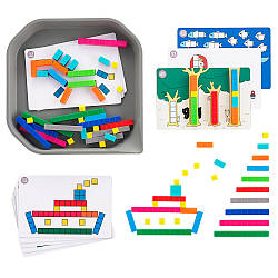 Набір "Лічильні палички Кюїзенера" з картками (74 ел) EDX Education