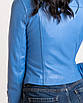 Косуха шкіряна жіноча VK коротка блакитна (Арт. LT000), фото 10