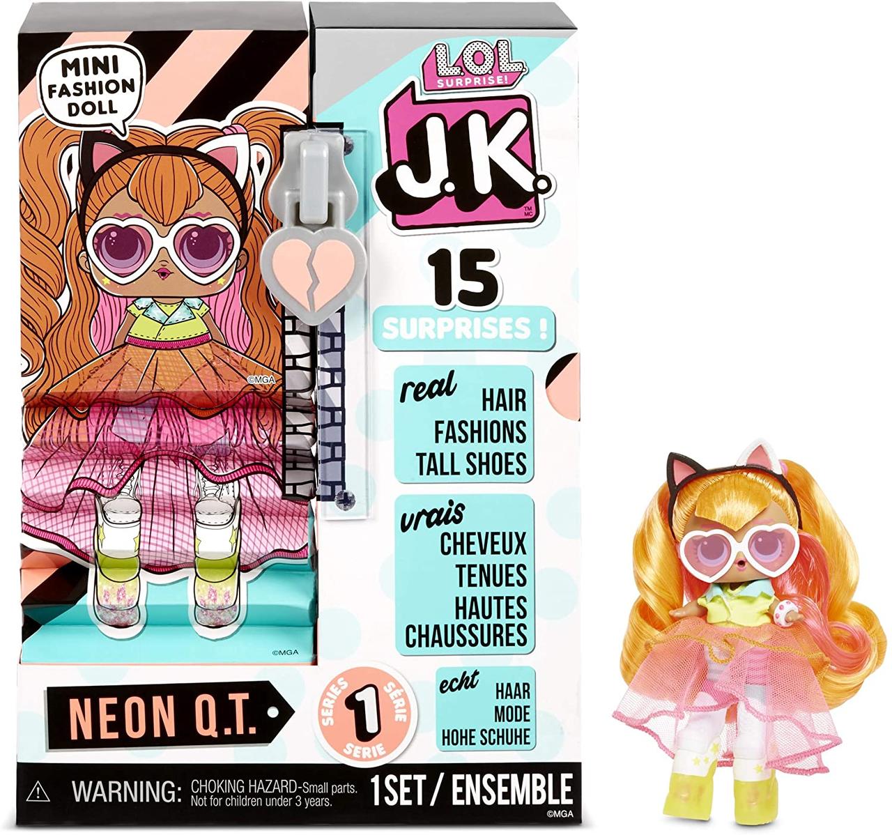 Лялька ЛОЛ Леді Неон Міні Модниці Л. О. Л L. O. L. Surprise! JK Neon Q. T. Mini