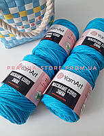 Пряжа шнур Макраме корд 3 мм YarnArt Macrame Cord 3мм бирюзового цвета