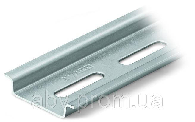 210-112 WAGO Din-рейка перфорована 35 х 7,5 мм, товщина 1 мм; 2 м завдовжки, фото 1