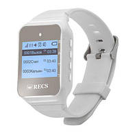Пейджер-годинник персоналу RECS R-02 White Watch Pager