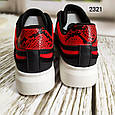 Жіночі кросівки кеди чорно-червоні Violeta 2321, фото 8