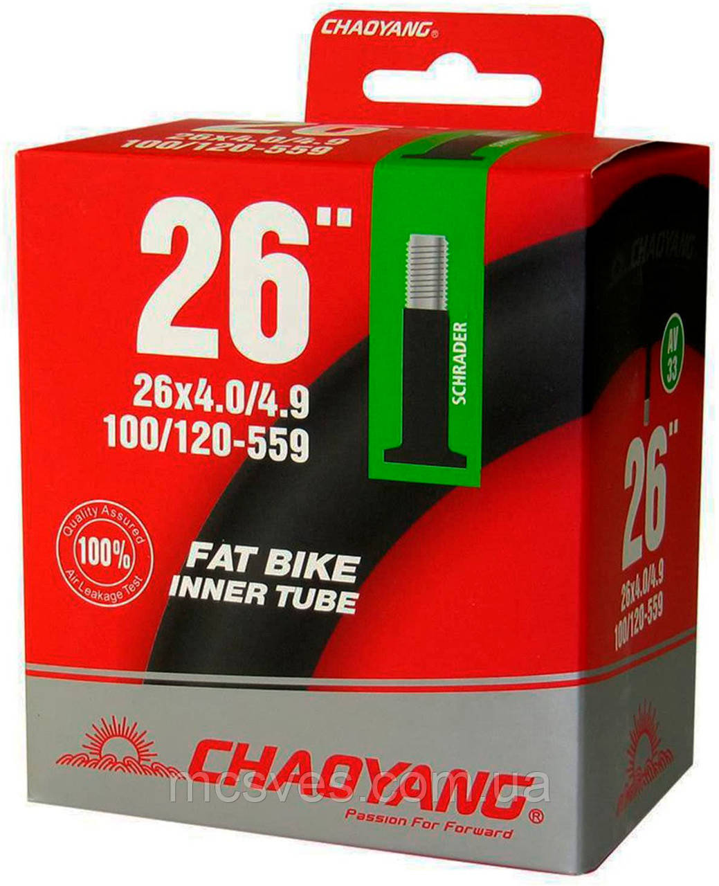 Камера Chao Yang 26"х4,00/4,90 (штуцер 48мм) Fatbike
