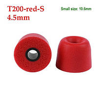 Пенные вакуумные амбушюры с эффектом памяти для наушников Sennheiser Sony AKG Koss KZ Красный T200 S маленький