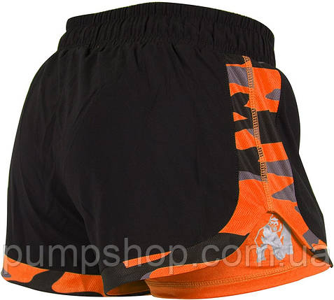 Жіночі спортивні шорти Gorilla Wear Denver Shorts Неон-помаранчеві L, фото 2