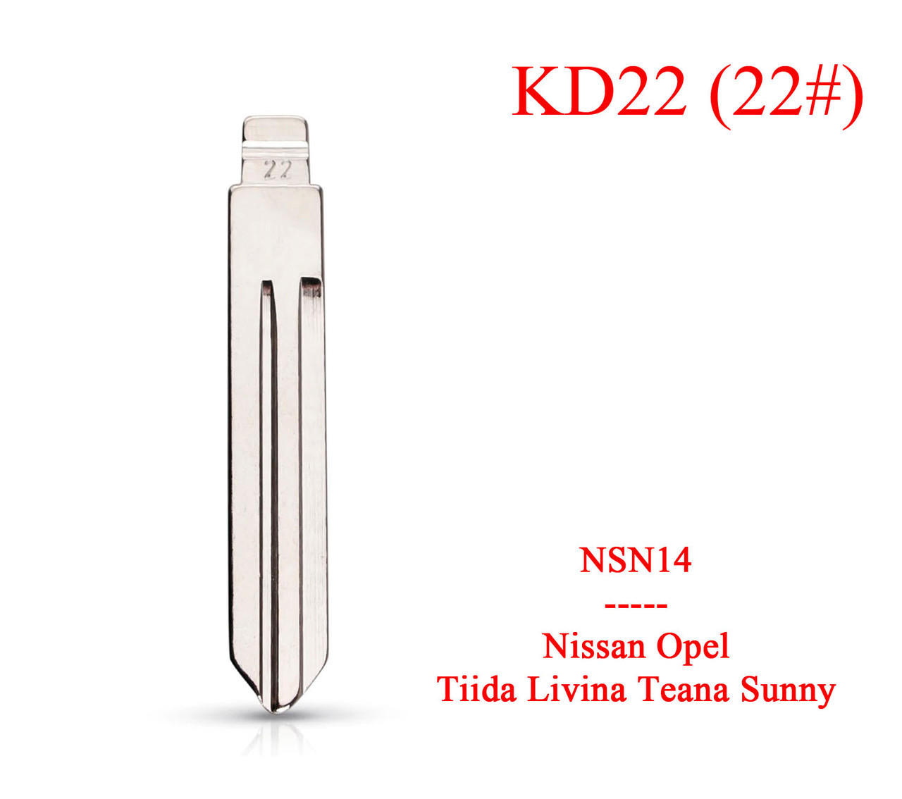 Keydiy жало плаття викидне лезо ключа Nissan Opel (NSN14) No 22 KD 22# Tiida Livina Teana Sunny