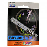 Светящийся LED колпачок Светлячок на ниппель велосипеда (DEN-004)