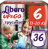 Підгузки-трусики Libero UP&GO 6 XL (13-20кг) 36шт