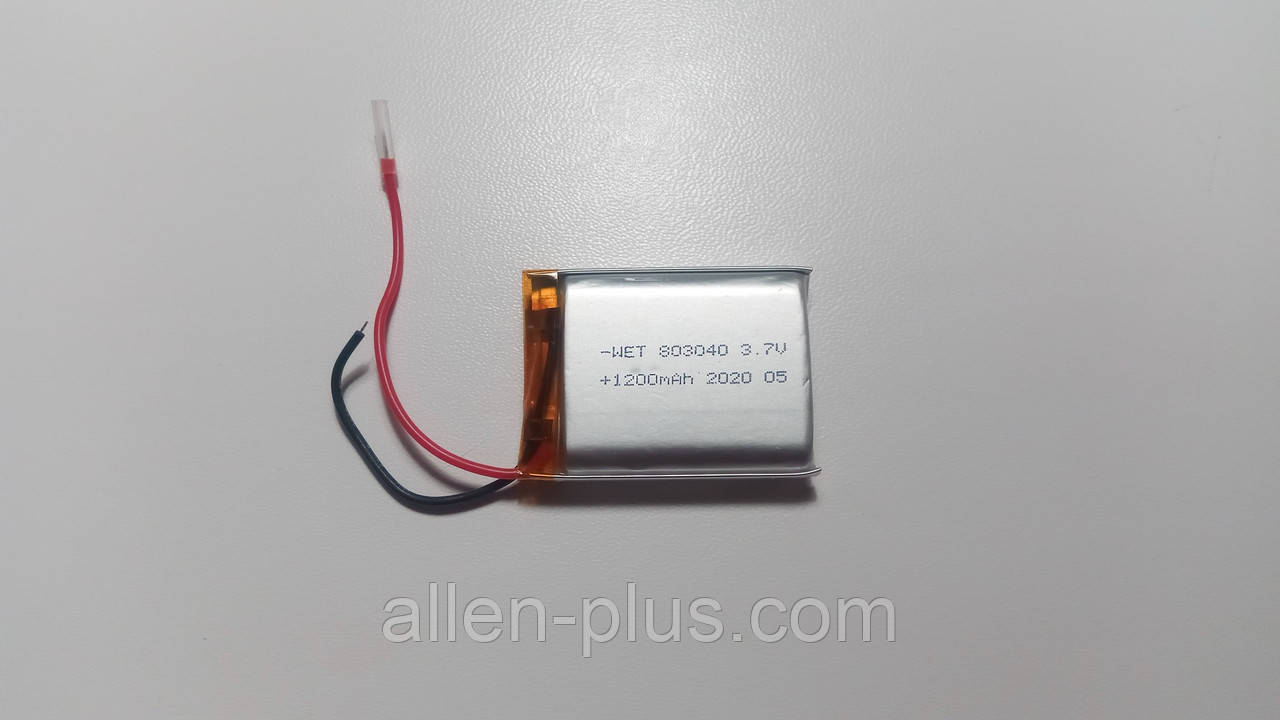Акумулятор Li-Pol PL803040 3,7V 1200 mAh (80*30*40 мм)