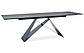 Великий прямокутний чорний стіл розкладний Westin II 160-240х90см під камінь в стилі лофт Польща, фото 4