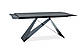 Великий прямокутний чорний стіл розкладний Westin II 160-240х90см під камінь в стилі лофт Польща, фото 3