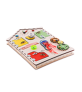 Дитяча дошка, що розвивається. Бізіборд D008, 38х56х6, фото 6