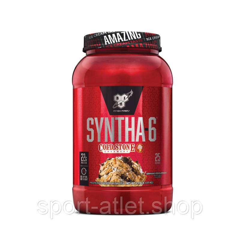 Протеїн BSN Syntha-6 Cold Stone, 1.17 кг - Німецький шоколад, фото 1
