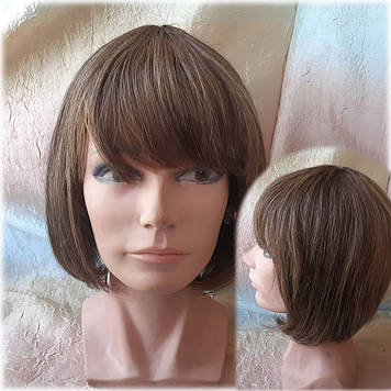 Перука з натурального волосся каре русявий мікс ERINbob - P4/27